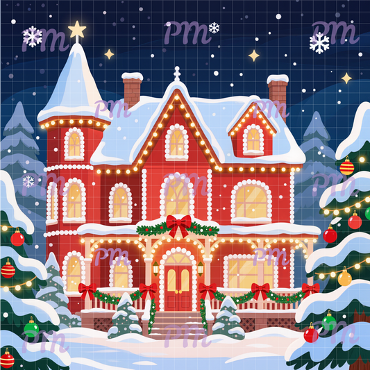 Merry Manor: Hand-Rendered Diamond Painting Christmas Collection