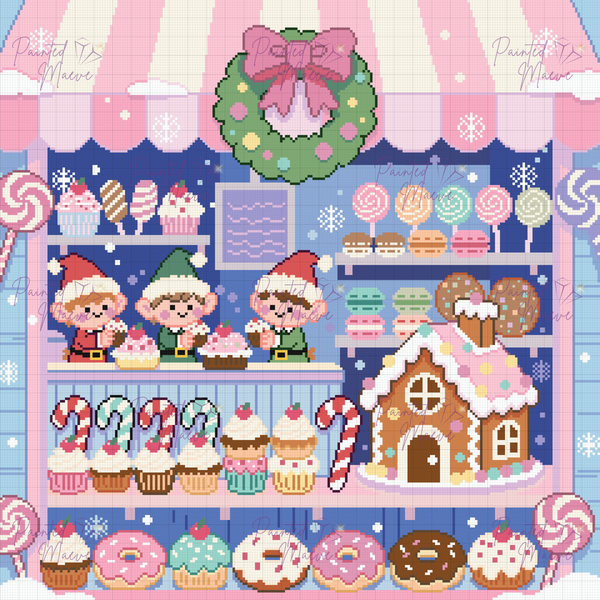 Elf Sweetery Hand-Rendered Diamond Painting
