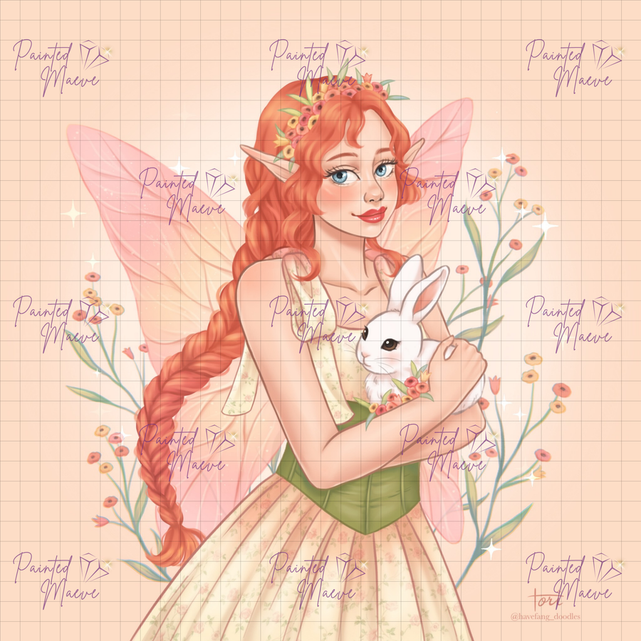 The Spring Fairy: Hand-Rendered Diamond Painting