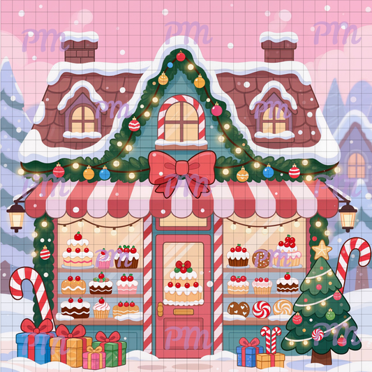 Frosted Sweets Bakery: Hand-Rendered Diamond Painting Christmas Collection