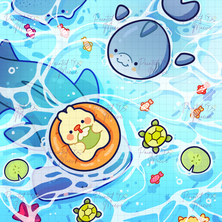 Ocean Wonder: Hand-Rendered Diamond Painting