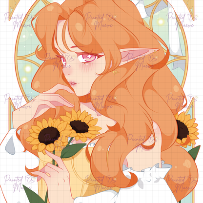 Sunflowers Warmth Hand-Rendered Diamond Painting