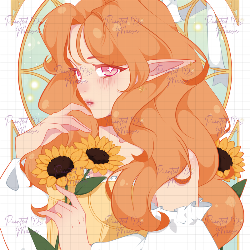 Sunflowers Warmth Hand-Rendered Diamond Painting