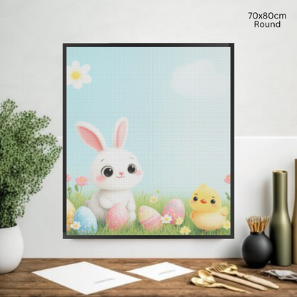 Bunny and Peep: Diamond Painting Easter Collection