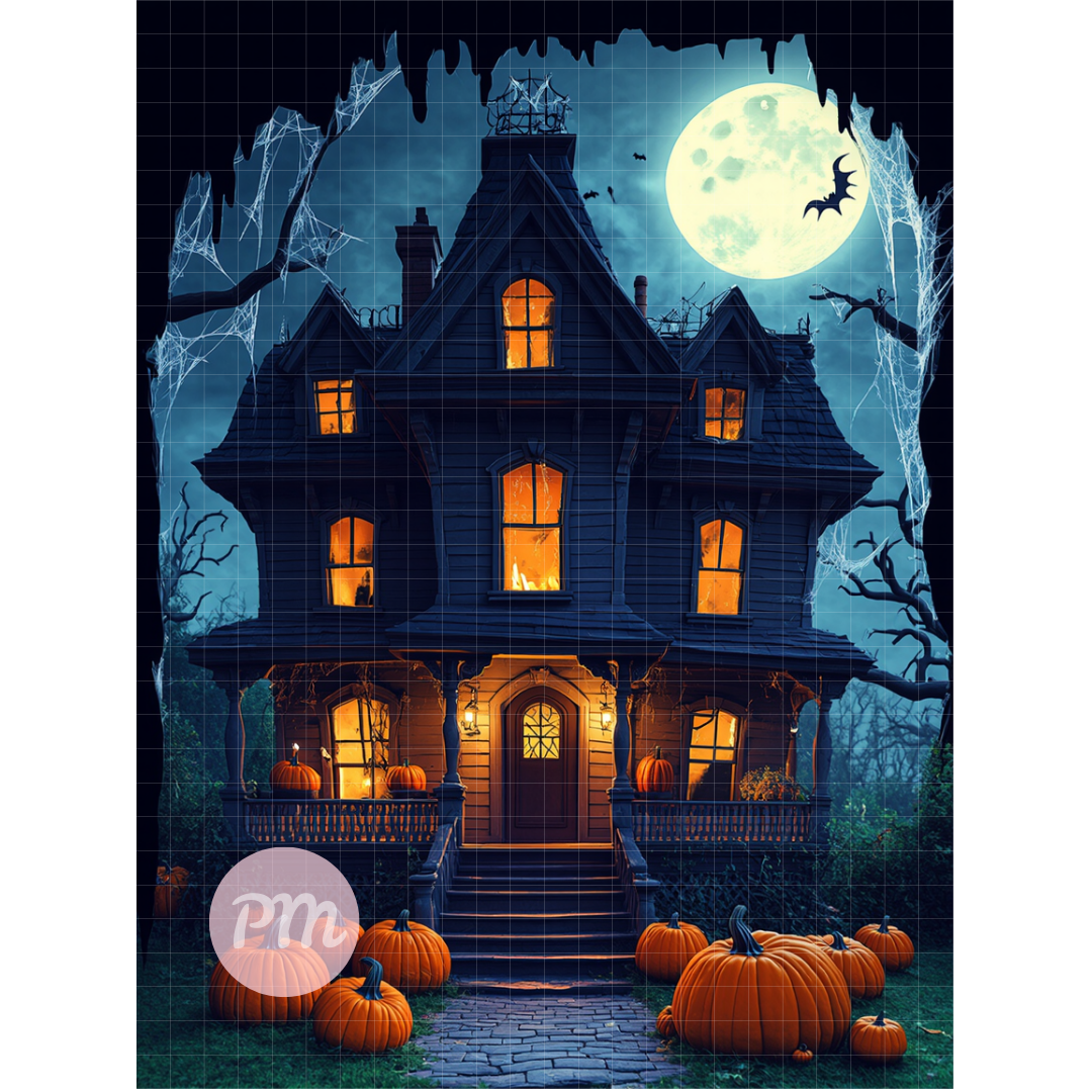 Haunted House: Paint-by-Number Collection (24/36/48 colors | No Frame)