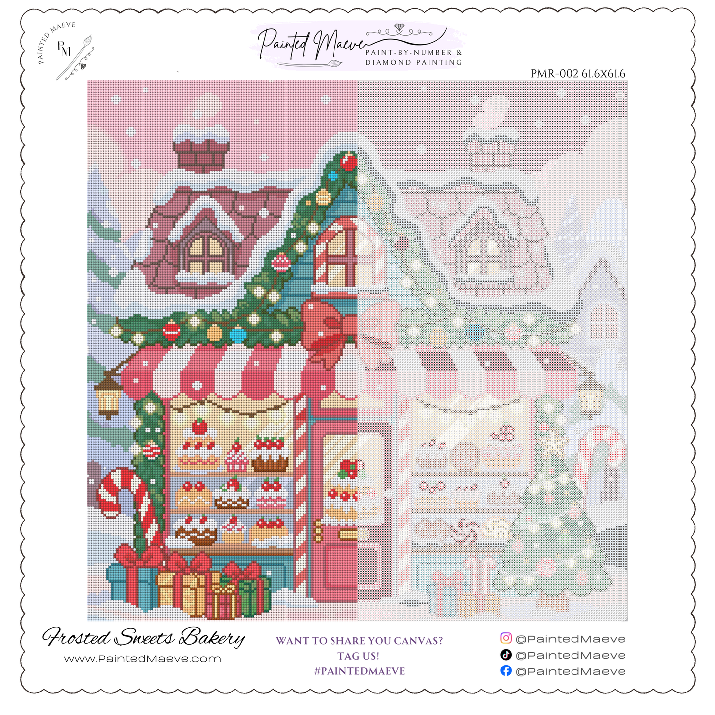 Frosted Sweets Bakery: Hand-Rendered Diamond Painting Christmas Collection