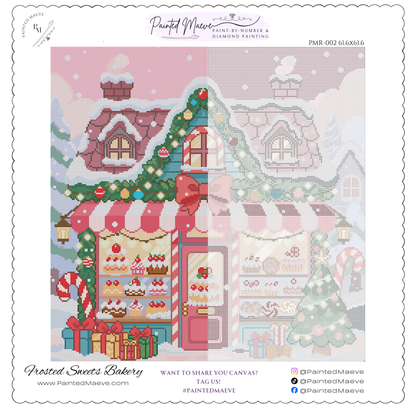 Frosted Sweets Bakery: Hand-Rendered Diamond Painting Christmas Collection