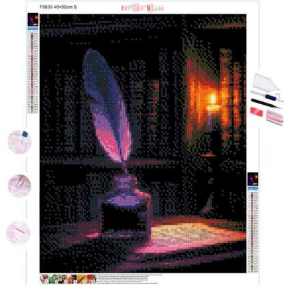 Lavender Quill: Diamond Painting Collection