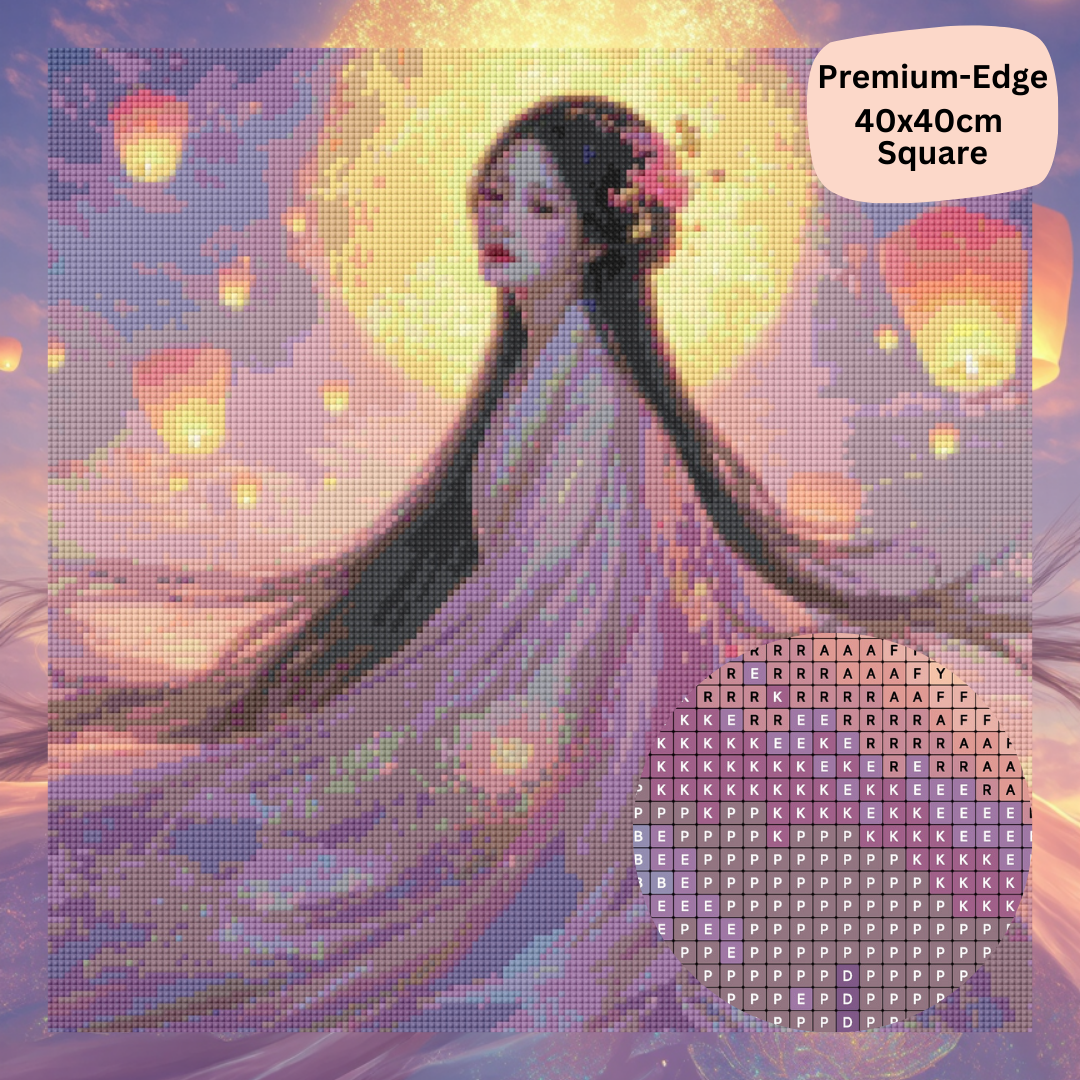 Lotus Princess: Diamond Painting Collection