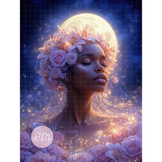 Pink Rose Deity: Diamond Painting Collection