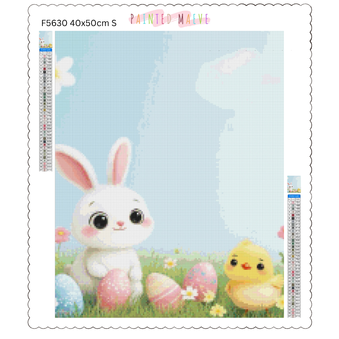 Bunny and Peep: Diamond Painting Easter Collection