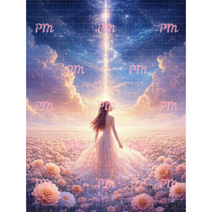 Celestial Blossom Beauty: Diamond Painting Collection