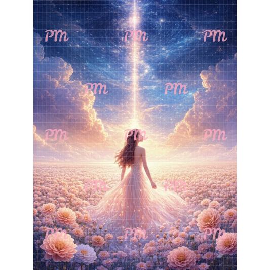 Celestial Blossom Beauty: Diamond Painting Collection