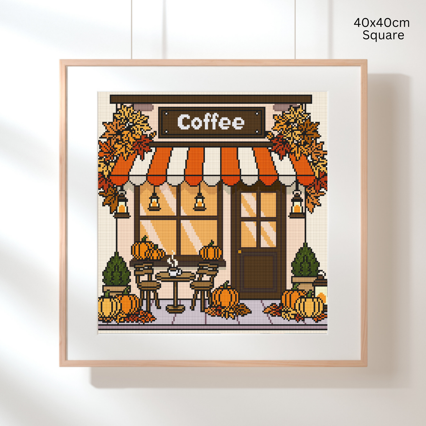 Pumpkin Brew Cafe: Hand-Rendered Diamond Painting Collection