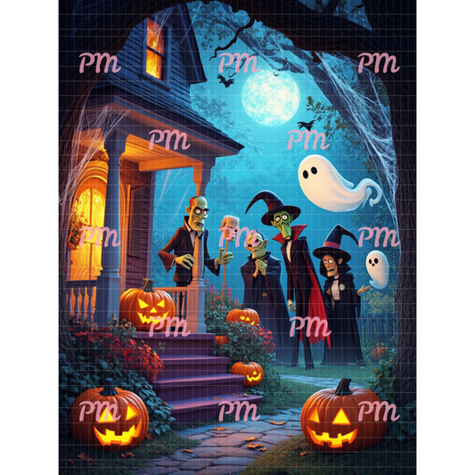 Monsters of Halloween: Paint-by-Number Halloween Collection (24/36/48 colors | No Frame)
