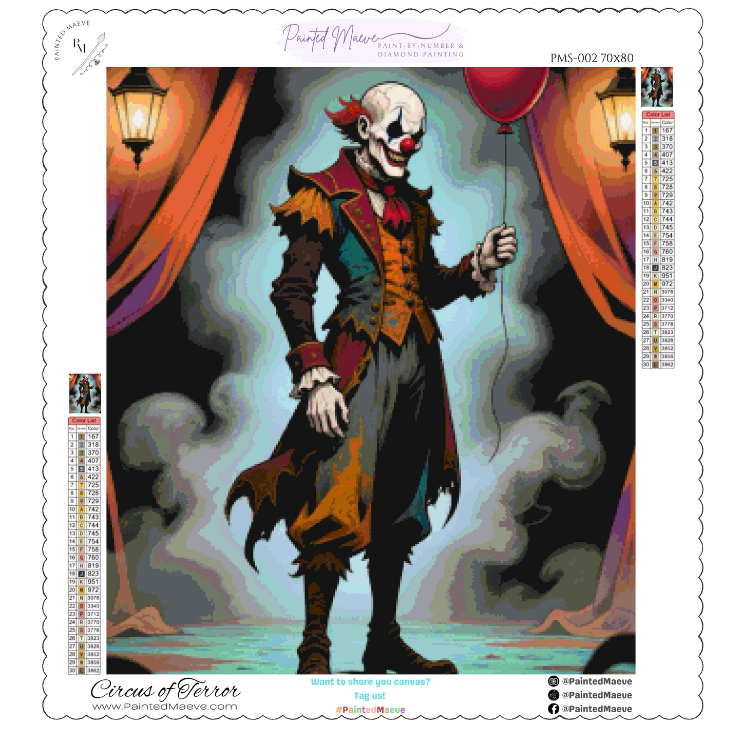 Circus of Terror: Diamond Painting Halloween Collection