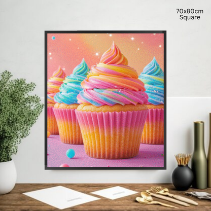 Frosted Cupcakes: Diamond Painting Collection