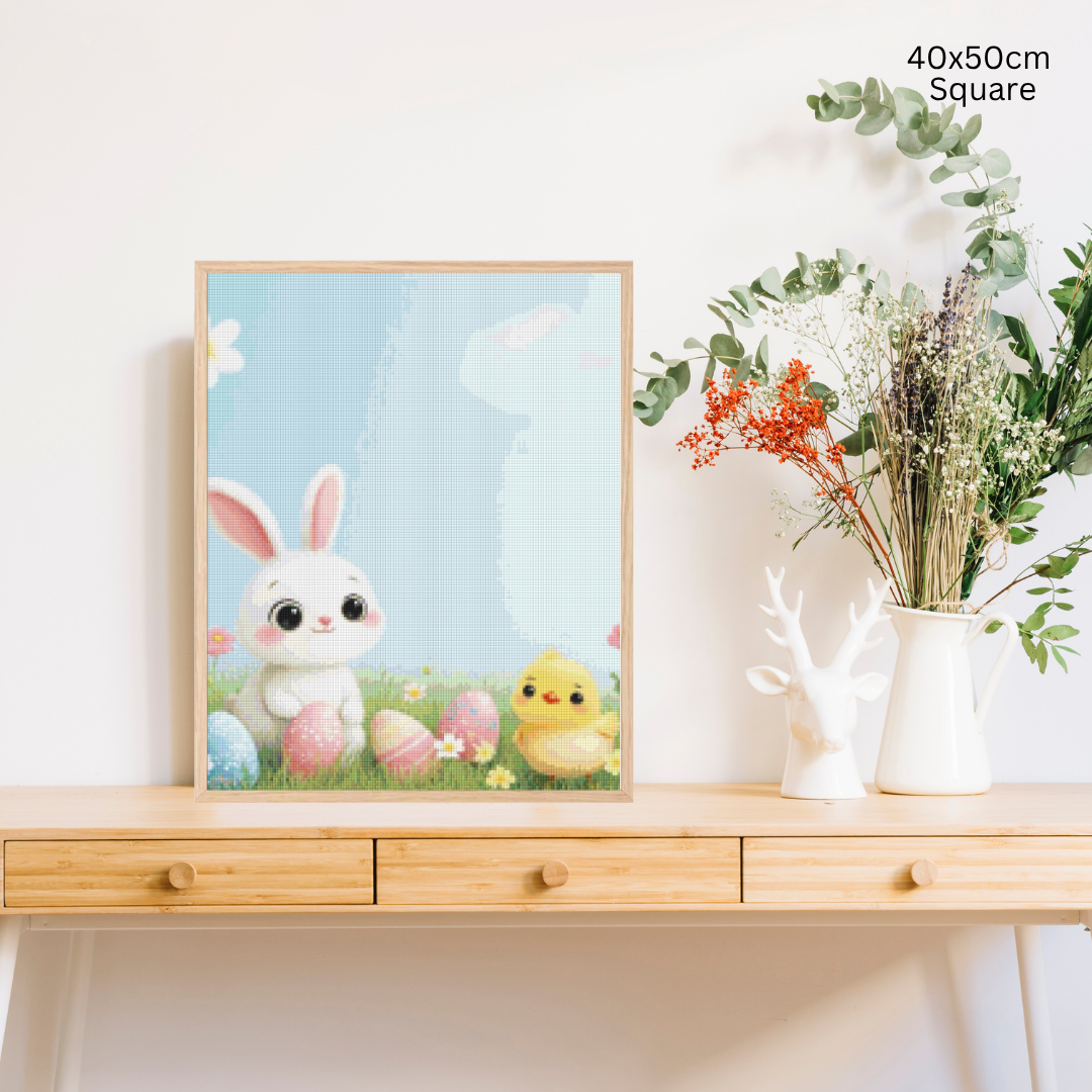 Bunny and Peep: Diamond Painting Easter Collection
