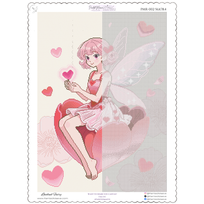 Lovebud Fairy: Hand-Rendered Diamond Painting Valentine Collection