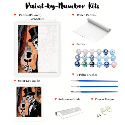 Thorned Gentleman: Paint-by-Number Halloween Collection (24/36/48 colors | No Frame)