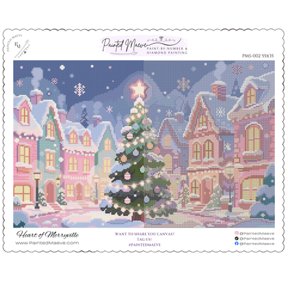 Heart of Merryville: Hand-Rendered Diamond Painting Christmas Collection