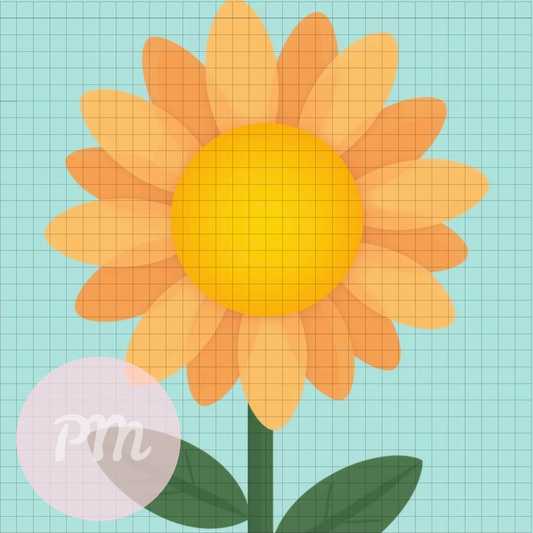 Sunny Petals: MINI Paint-by-Number Collection (24/36/48 colors | No Frame)