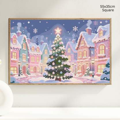 Heart of Merryville: Hand-Rendered Diamond Painting Christmas Collection