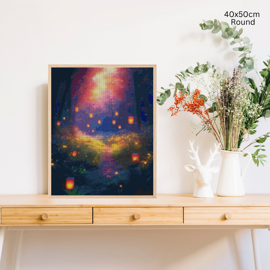 Mystic Lantern Isle: Diamond Painting Collection