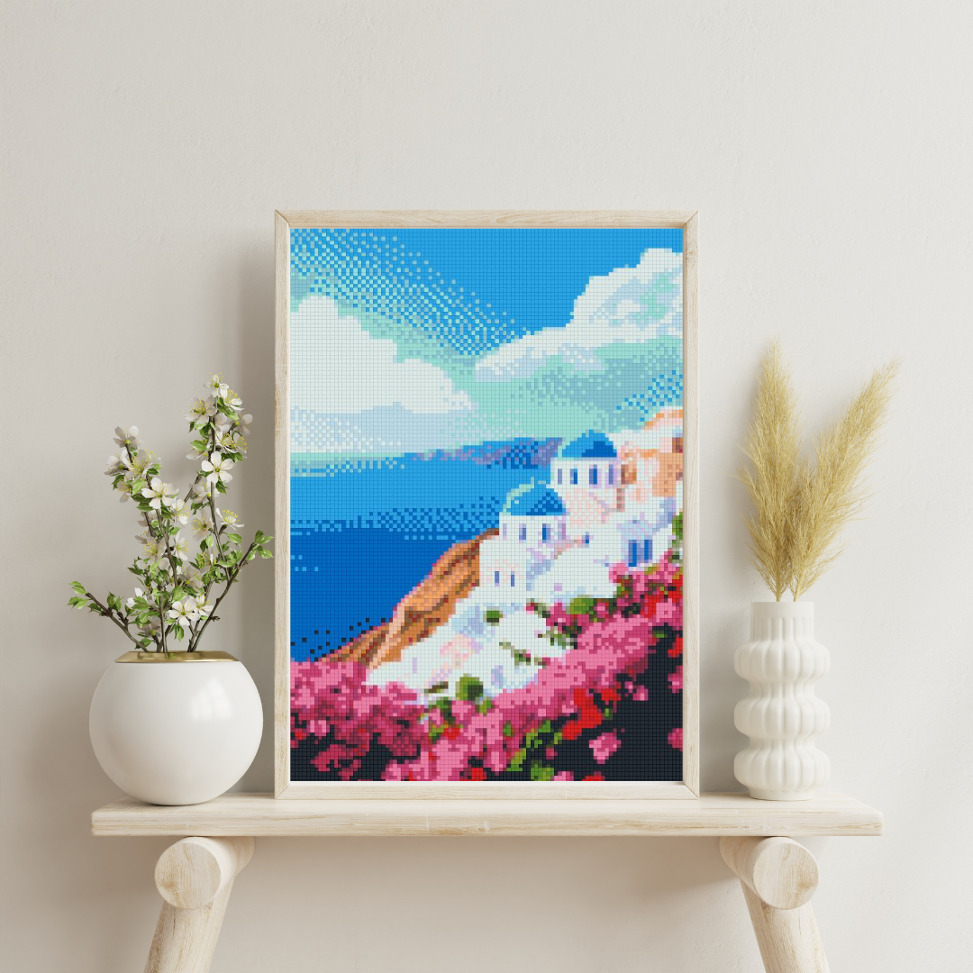 Santorini Bliss: Diamond Painting Collection