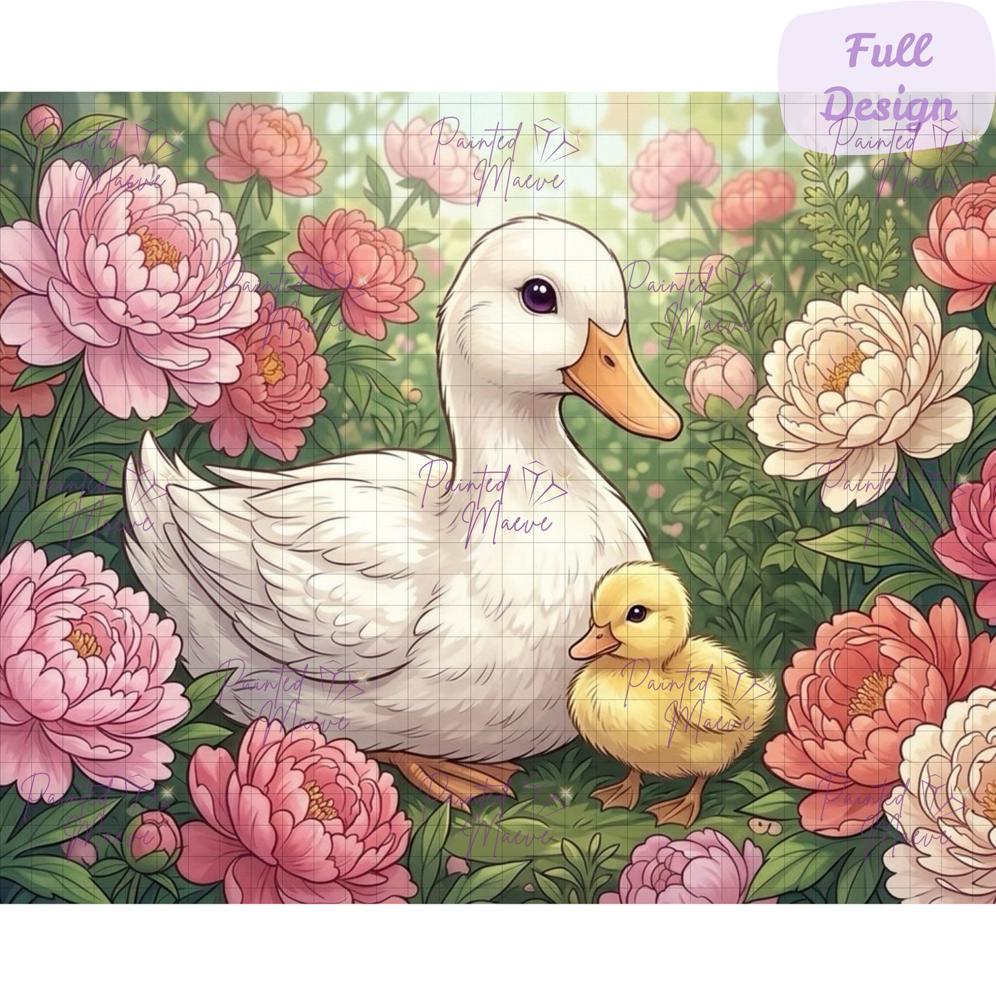 The Curious Little Duckling: Hybrid-Render Diamond Painting