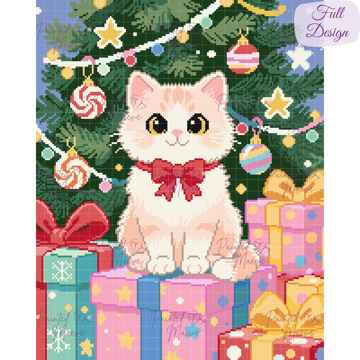 Purfect Christmas Hand-Rendered Diamond Painting