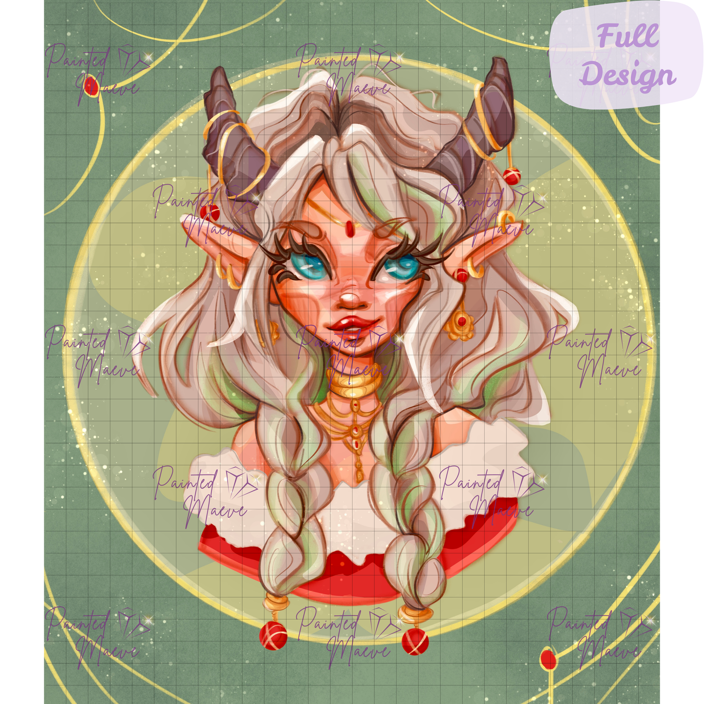 Christmas Elf: Hand-Rendered Diamond Painting