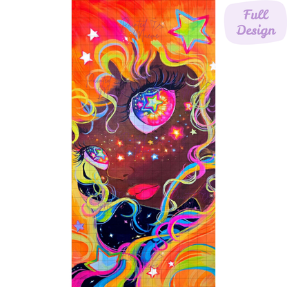 Aria Stargazer: Hand-Rendered Diamond Painting