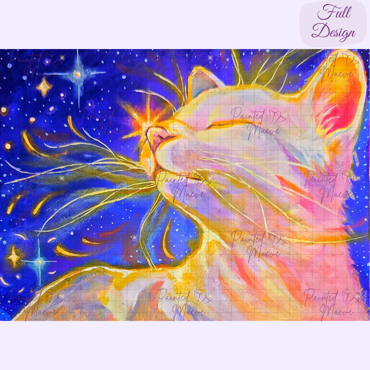 Stargazer Hand-Rendered Diamond Painting