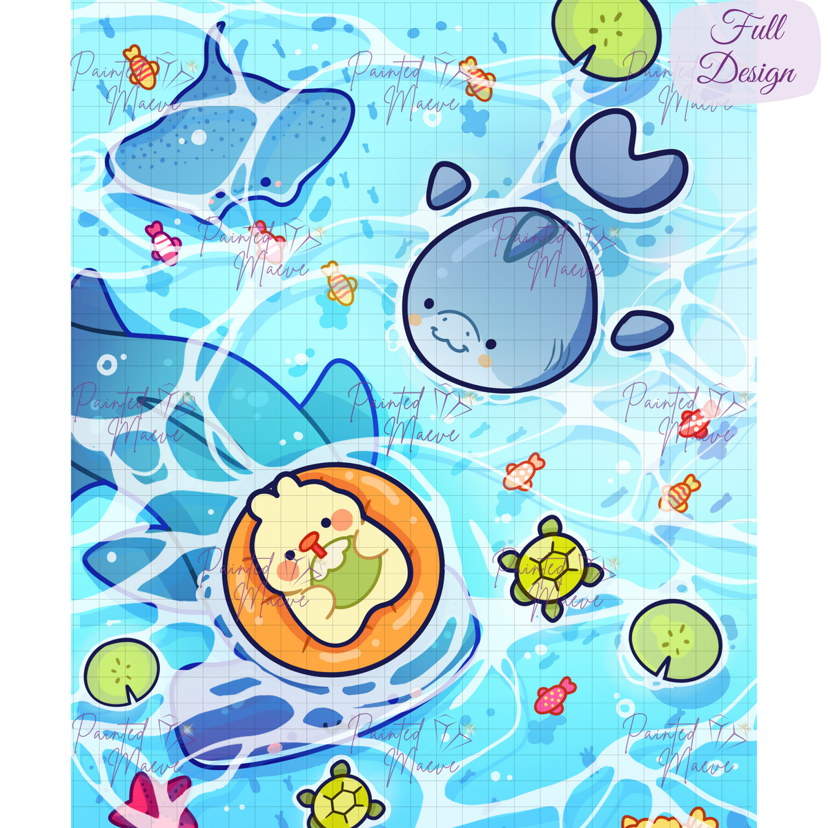 Ocean Wonder: Hand-Rendered Diamond Painting