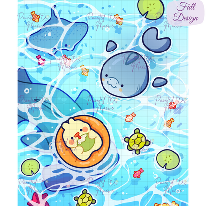 Ocean Wonder: Hand-Rendered Diamond Painting