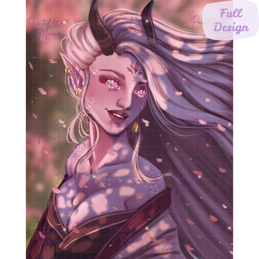 Sakura Enchantress: Diamond Painting