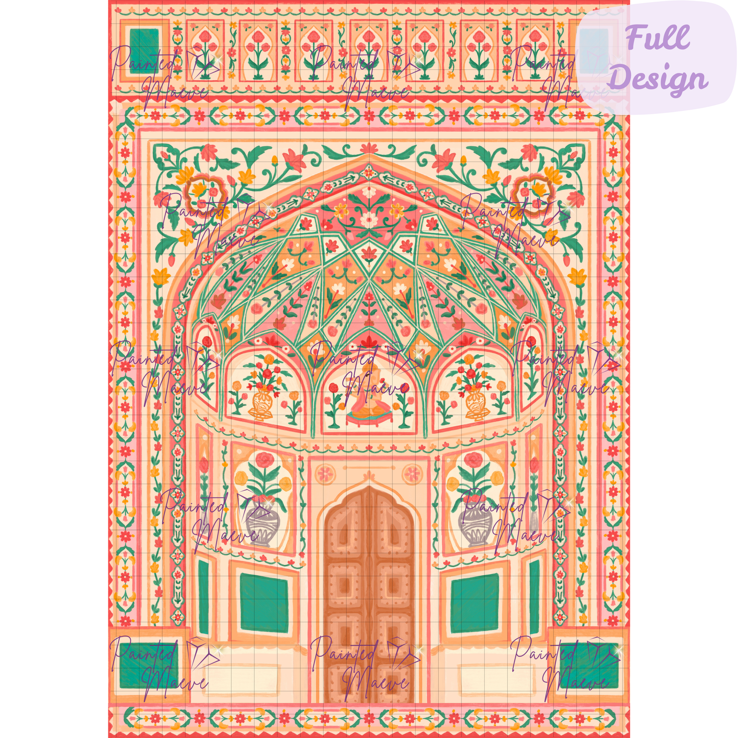Amber Palace: Hand-Rendered Diamond Painting