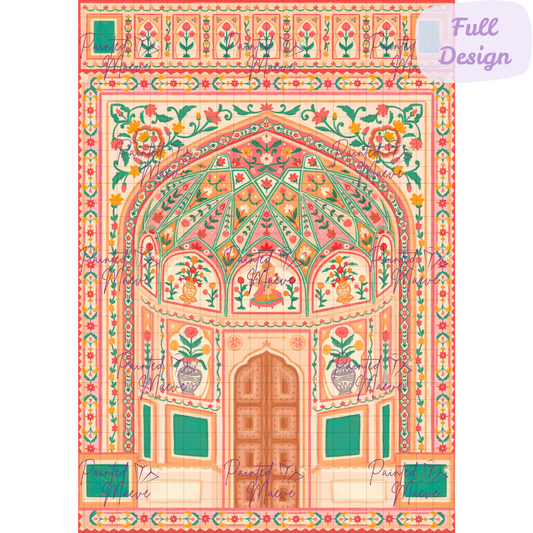 Amber Palace: Hand-Rendered Diamond Painting