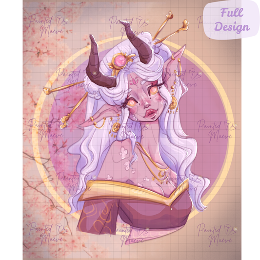 Lune: Hand-Rendered Diamond Painting