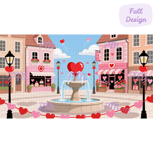 Sweetheart Square: Hand-Rendered Diamond Painting Valentine Collection