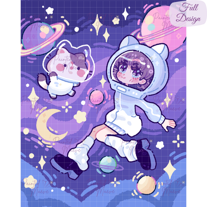 Intergalactic Cuties Hand-Rendered Diamond Painting Collection