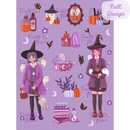 Pumpkin Spice & Spells: Hand-Rendered Diamond Painting