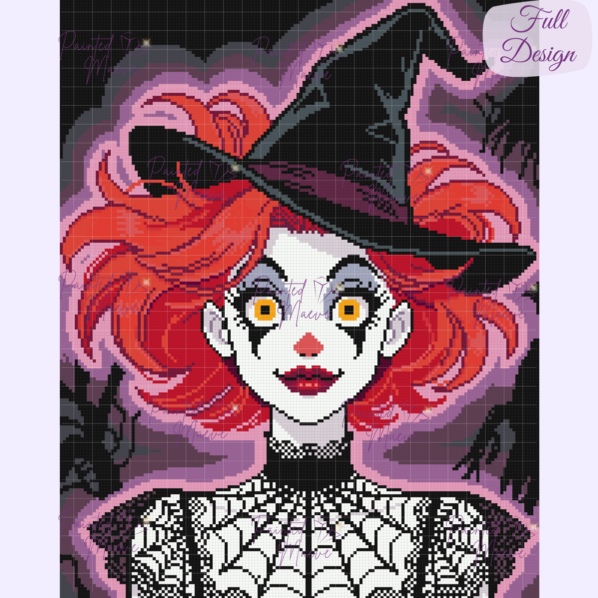 Tricky Scarlet Witch Hand-Rendered Diamond Painting