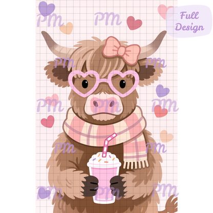 Moo's & Milkshakes: Hand-Rendered Diamond Painting Valentine Collection