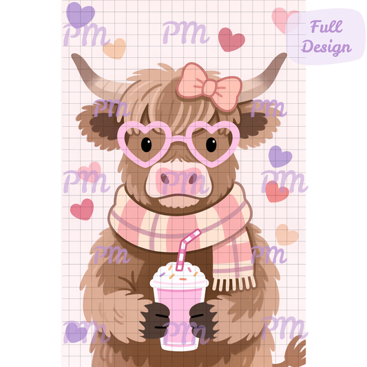 Moo's & Milkshakes: Hand-Rendered Diamond Painting Valentine Collection