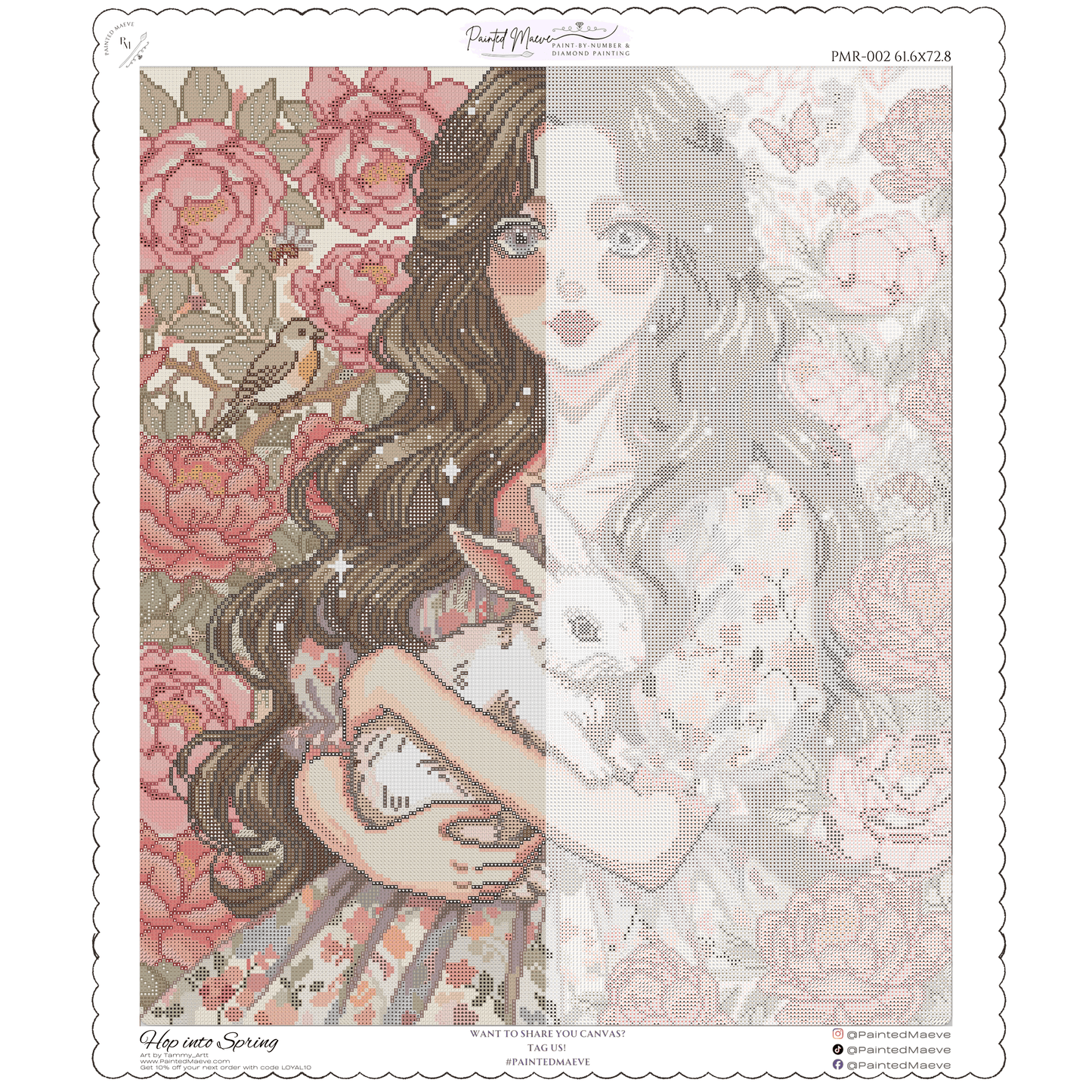 Hop into Spring: Hand-Rendered Diamond Painting Collection