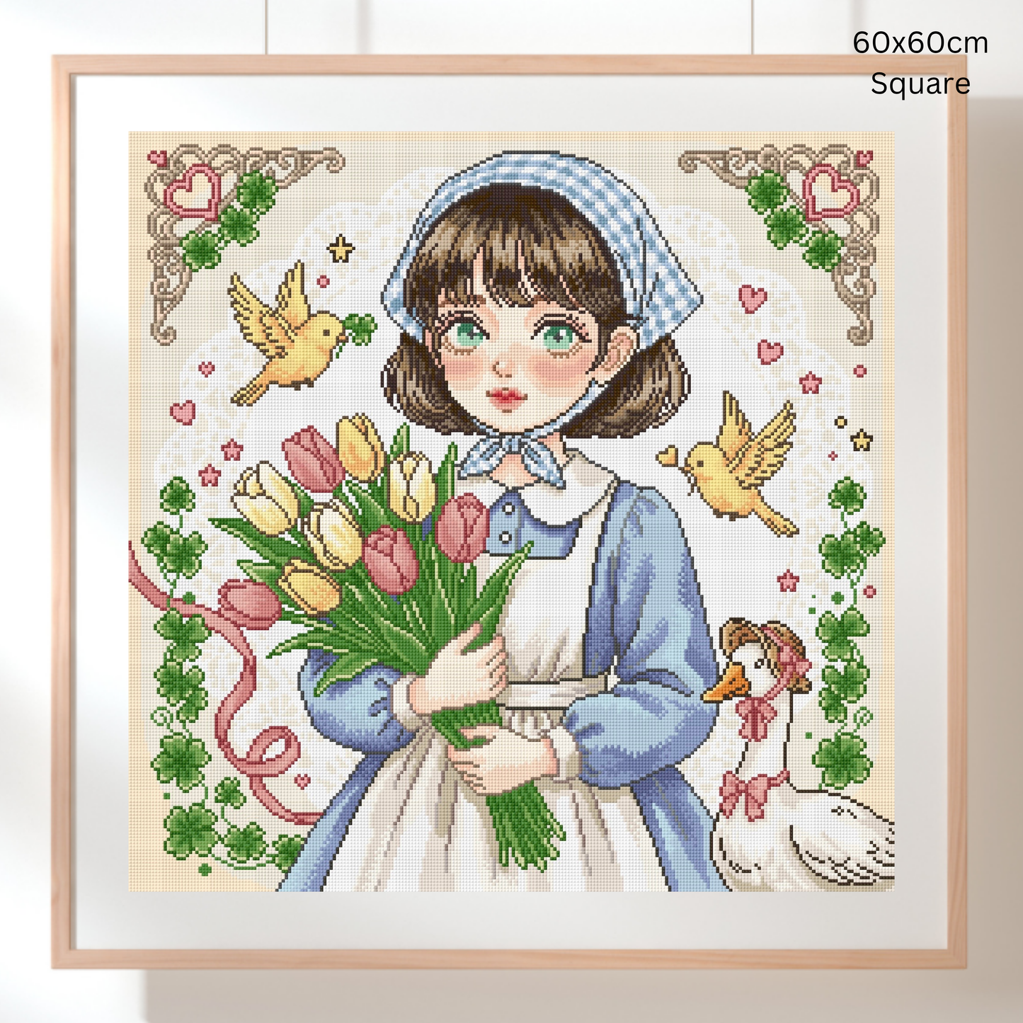The Little Cottage Gardener: Hand-Rendered Diamond Painting