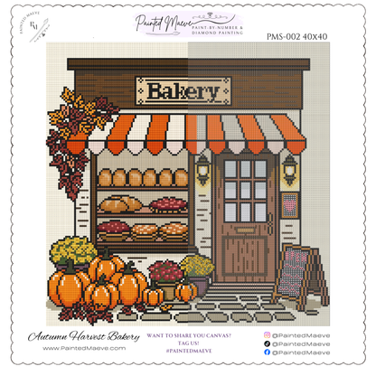 Autumn Harvest Bakery: Hand-Rendered Diamond Painting Collection