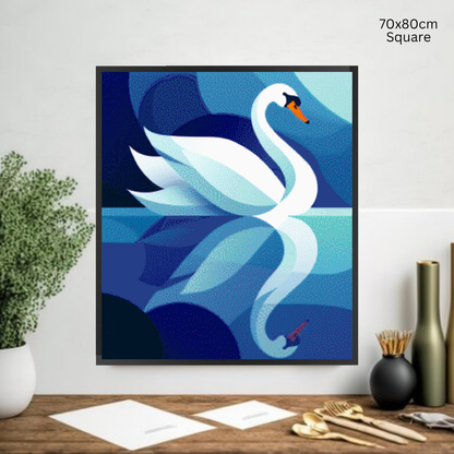 Reflections in Blue: Diamond Painting Collection